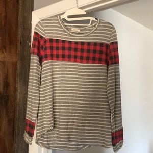 Buffalo plaid top